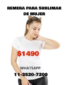 remeras para sublimación